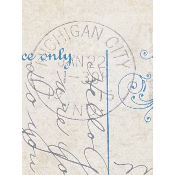 Antique 1915 Ephemera Postcard Humorous Sweet Message Dutch Girl Boy Posted SEE - Picture 5 of 6